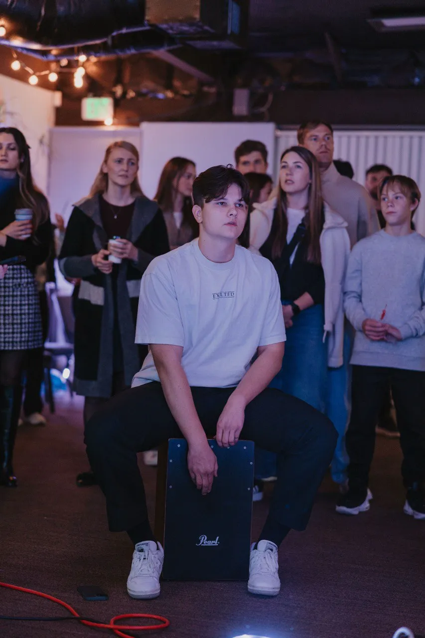 Young adults gathering